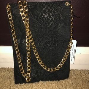 Black and Gold Crossbody Bag